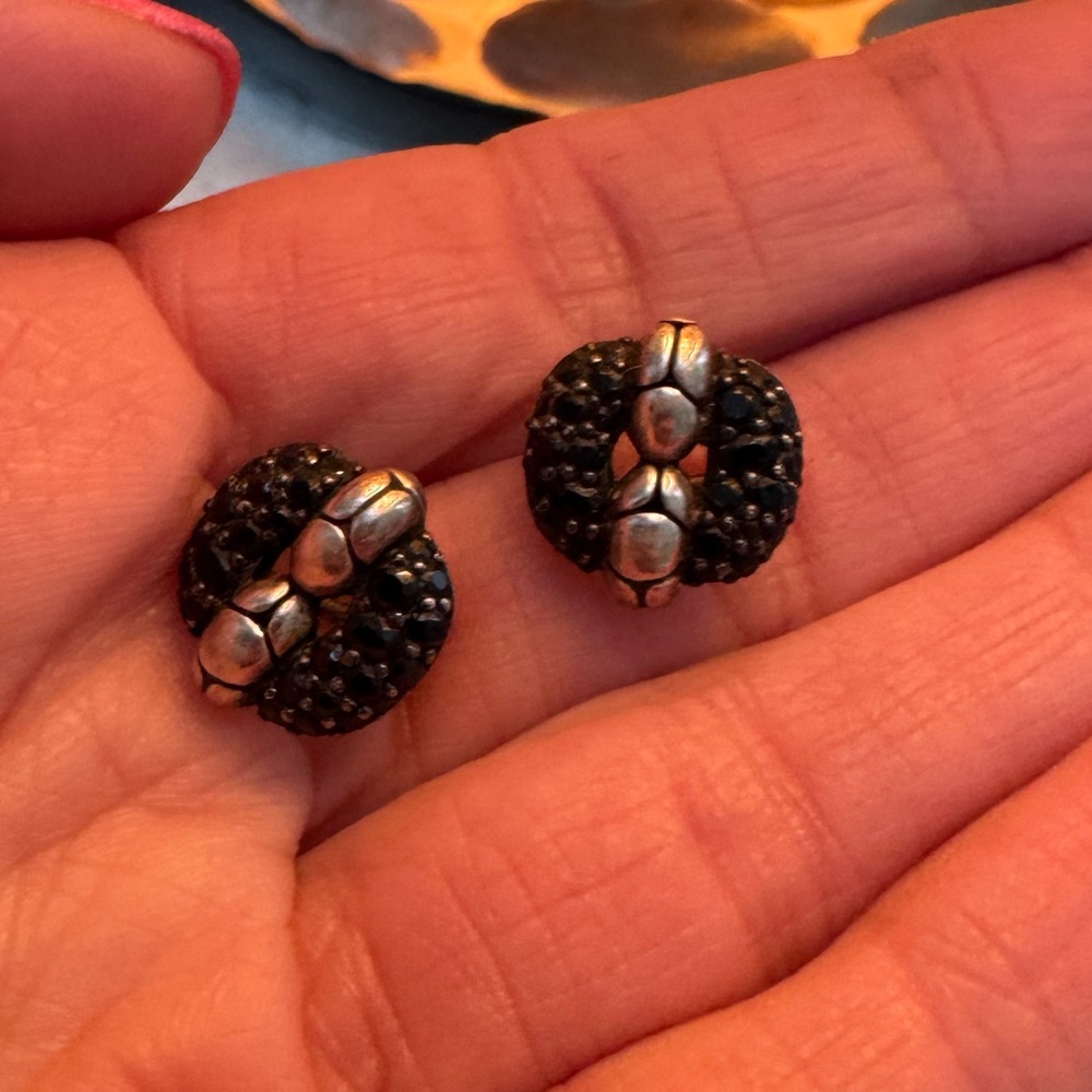 John Hardy black sapphire studs